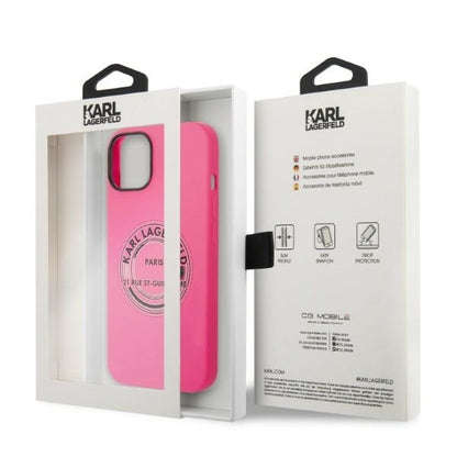 Case for Apple iPhone 14 Plus, Karl Lagerfeld, Silicone RSG, Pink