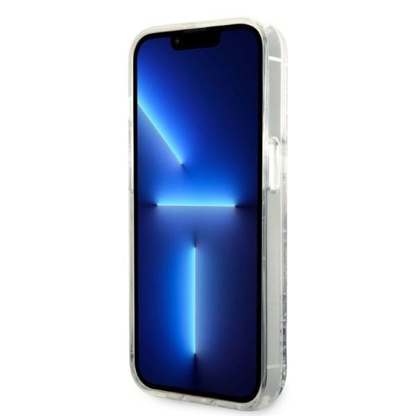 Case for Apple iPhone 14 Pro, Karl Lagerfeld, Glitter Choupette's Head, Silver