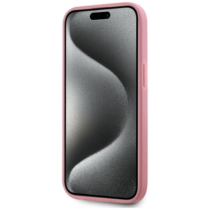 Case for Apple iPhone 15, Karl Lagerfeld, Metal Signature, Pink