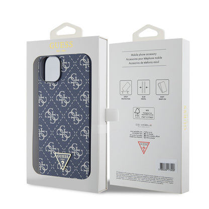Case for Apple iPhone 15 Plus, Guess, 4G Triangle Logo, Blue