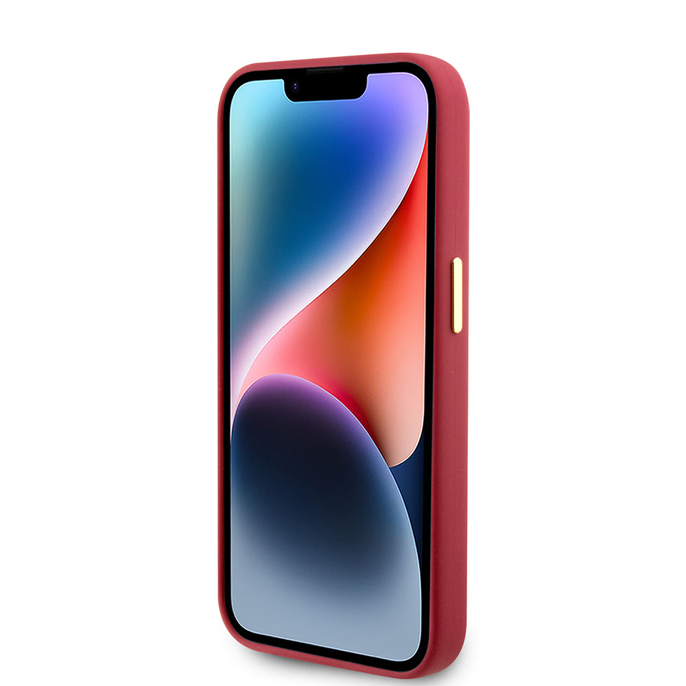 Case for Apple iPhone 15 Pro, Guess, Script Metal Logo & Frame, Pink