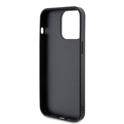 Case for Apple iPhone 15 Pro Max, Guess, Rhinestone Metal Logo, Yellow