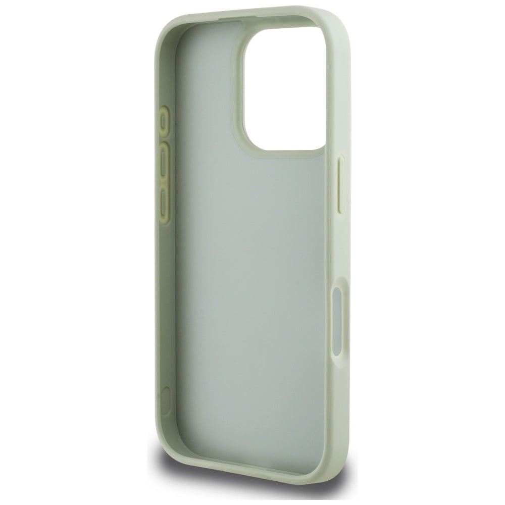 Case for Apple iPhone 16 Pro, Guess, Grained Big 4G Logo Small Classic Logo, Green