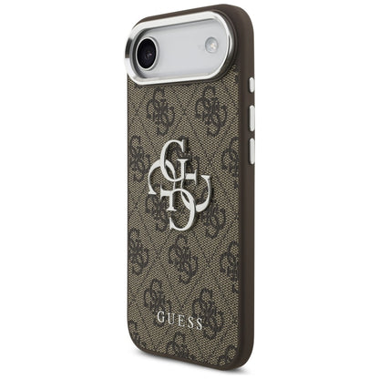 Case for Apple iPhone 17 Air, Guess, Big 4G Logo Classic, Silver Brown
