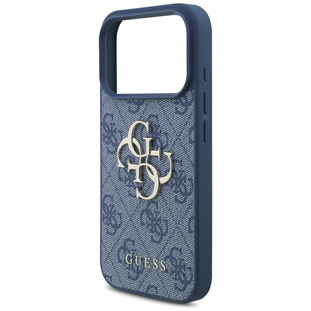 Case for Apple iPhone 17 Pro, Guess, 4G Big Logo, Blue
