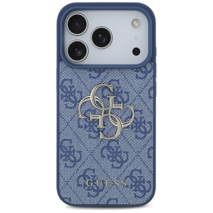 Case for Apple iPhone 17 Pro, Guess, 4G Big Logo, Blue