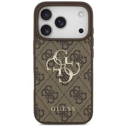 Case for Apple iPhone 17 Pro, Guess, 4G Big Logo, Brown