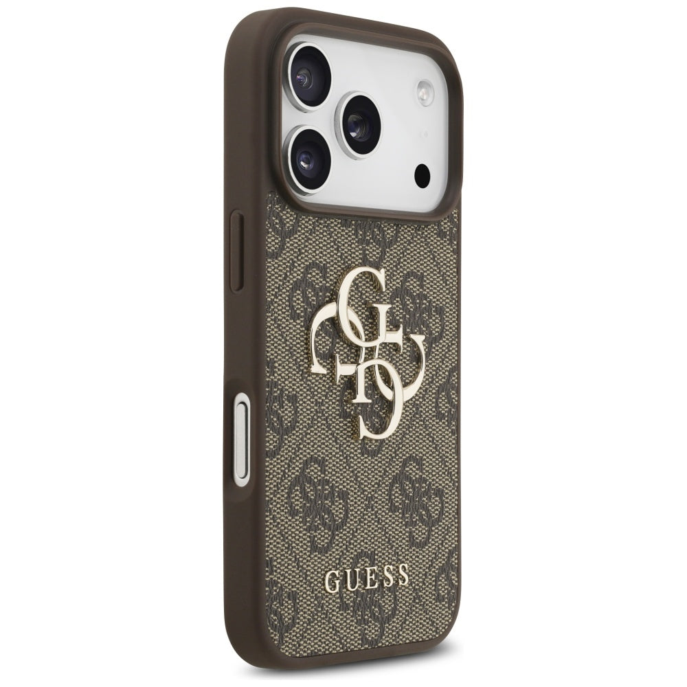 Case for Apple iPhone 17 Pro, Guess, 4G Big Logo, Brown