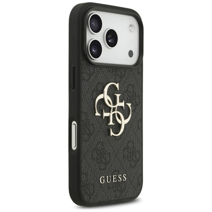 Case for Apple iPhone 17 Pro, Guess, 4G Big Logo, Black