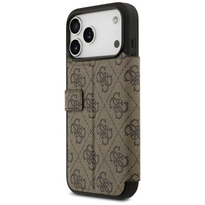 Case for Apple iPhone 17 Pro Max, Guess, 4G Metal Logo, Brown