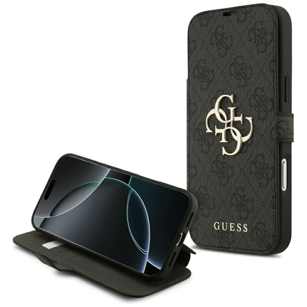 Case for Apple iPhone 17 Pro Max, Guess, 4G Metal Logo, Black
