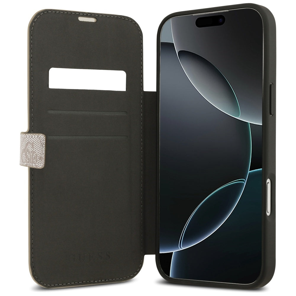 Case for Apple iPhone 17 Pro Max, Guess, 4G Metal Logo, Pink