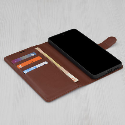 Case for Apple iPhone 17 Pro, Techsuit, Leather Folio, Brown