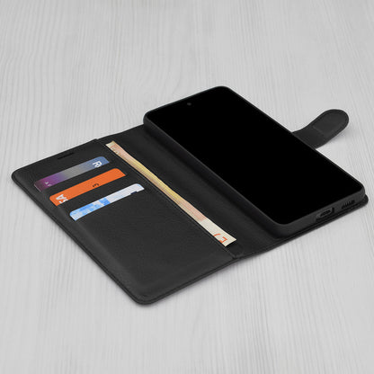 Case for Apple iPhone 17 Pro, Techsuit, Leather Folio, Black