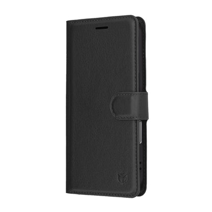 Case for Apple iPhone 17 Pro, Techsuit, Leather Folio, Black