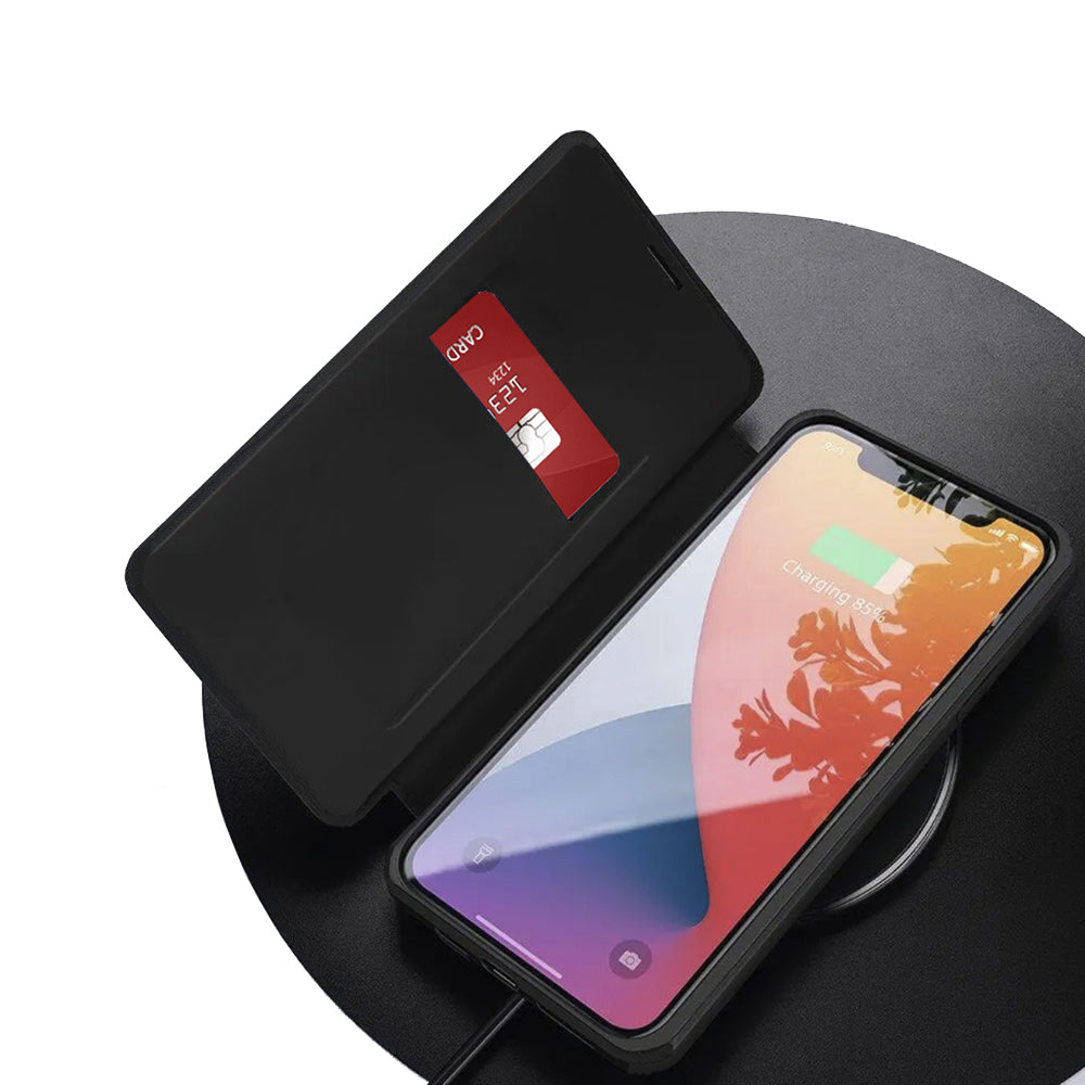 Case for Apple iPhone 17 Pro, Techsuit, Magskin Book, Black