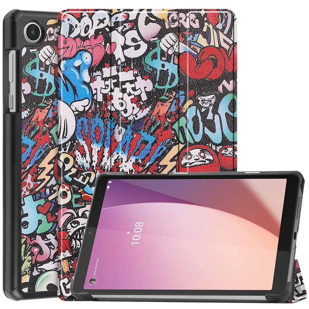Case for Lenovo Tab M8 (4th Gen), Techsuit, FoldPro Urban Vibe, Multicolor