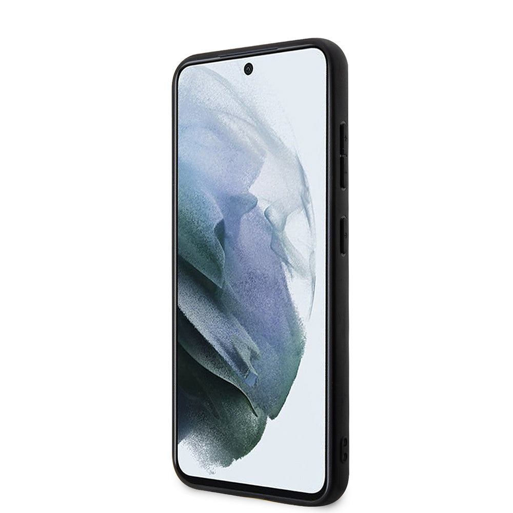 Case for Samsung Galaxy S23+ S916, Karl Lagerfeld, Saffiano Monogram Metal Logo, Black