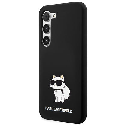 Case for Samsung Galaxy S24+ S926, Karl Lagerfeld, Silicone Choupette, Black