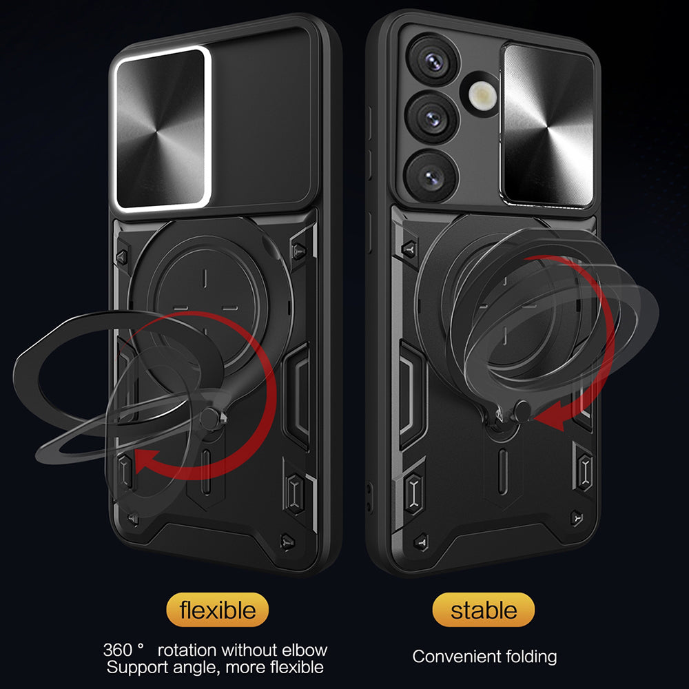 Case for Samsung Galaxy S25 FE, Techsuit, CamGuard Pro, Purple