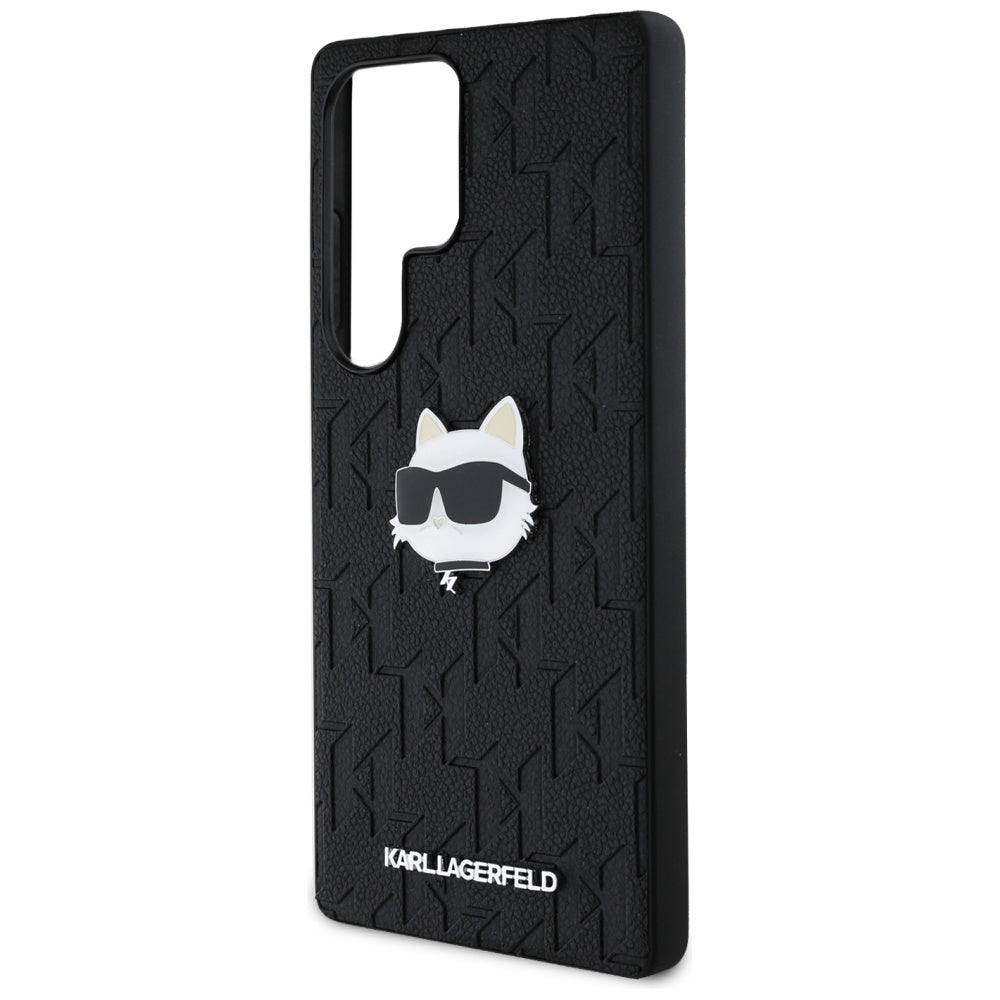 Case for Samsung Galaxy S25 Ultra S938, Karl Lagerfeld, Monogram Choupette's Head, Black
