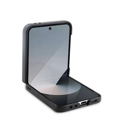 Case for Samsung Galaxy Z Flip7 FE F761 / Z Flip6 F741, Guess, 4G Metal Logo, Brown