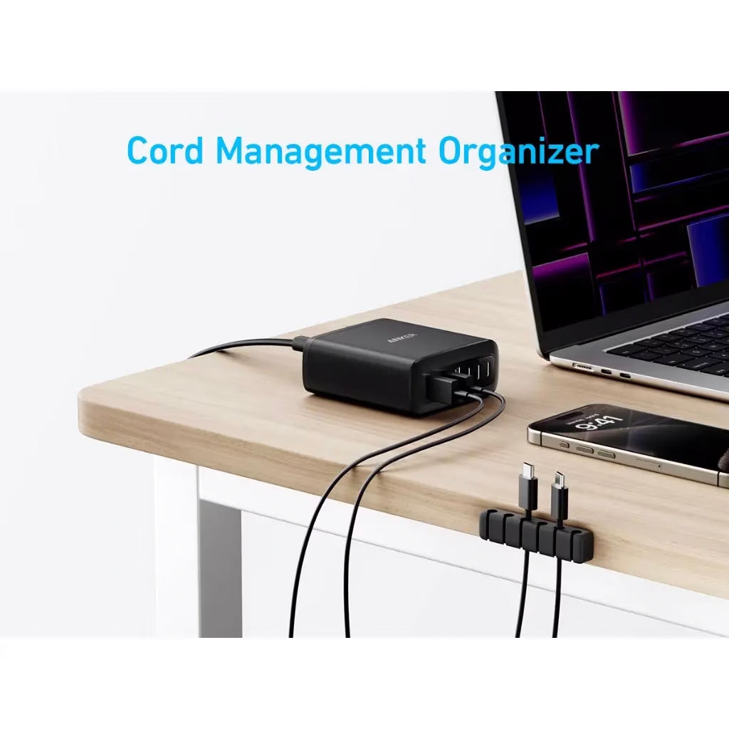 Anker Station Charger, 112W, 3A, 3 x USB-A - 3 x USB-C, Black A2154G11 