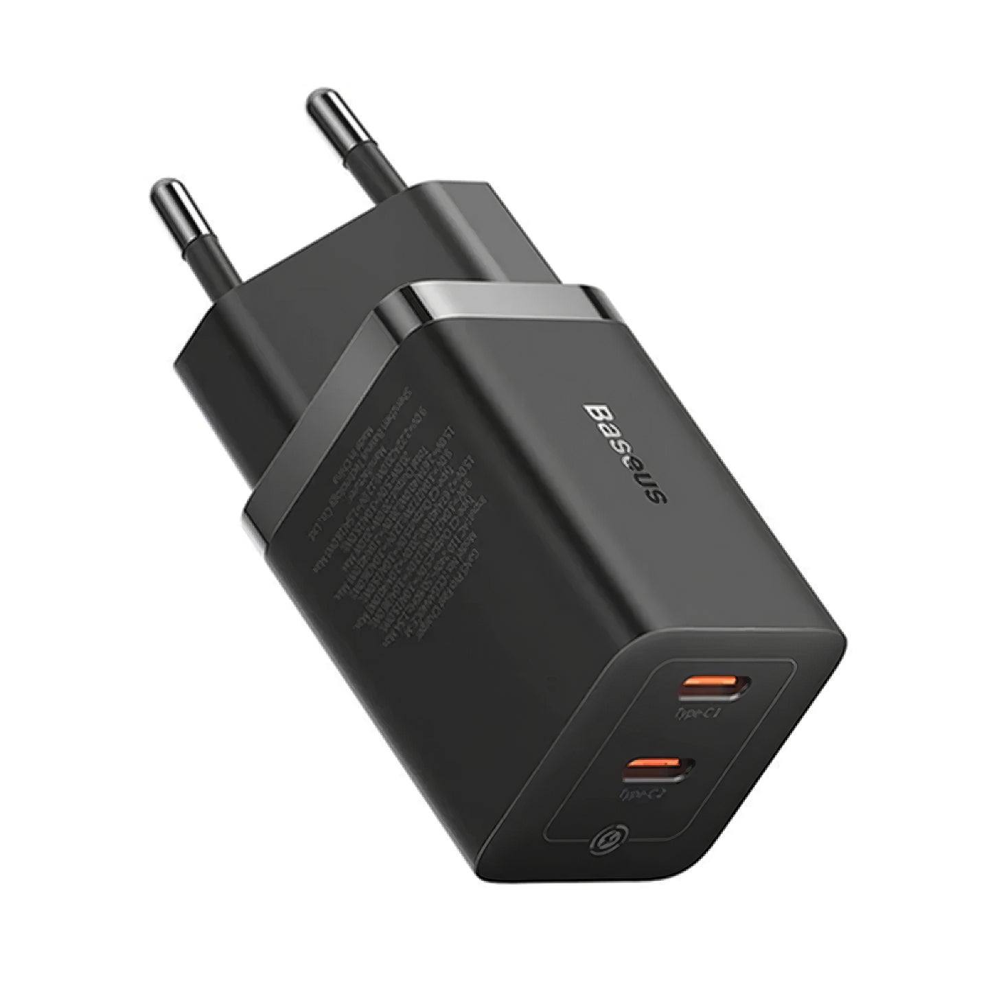Baseus GaN5 Pro Network Charger, 40W, 3A, 2 x USB-C, Black CCGP180101