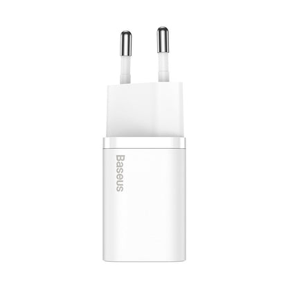 Baseus Super Si USB-C Network Charger with USB-C Cable, 25W, 3A, 1 x USB-C, White TZCCCSUP-L02 