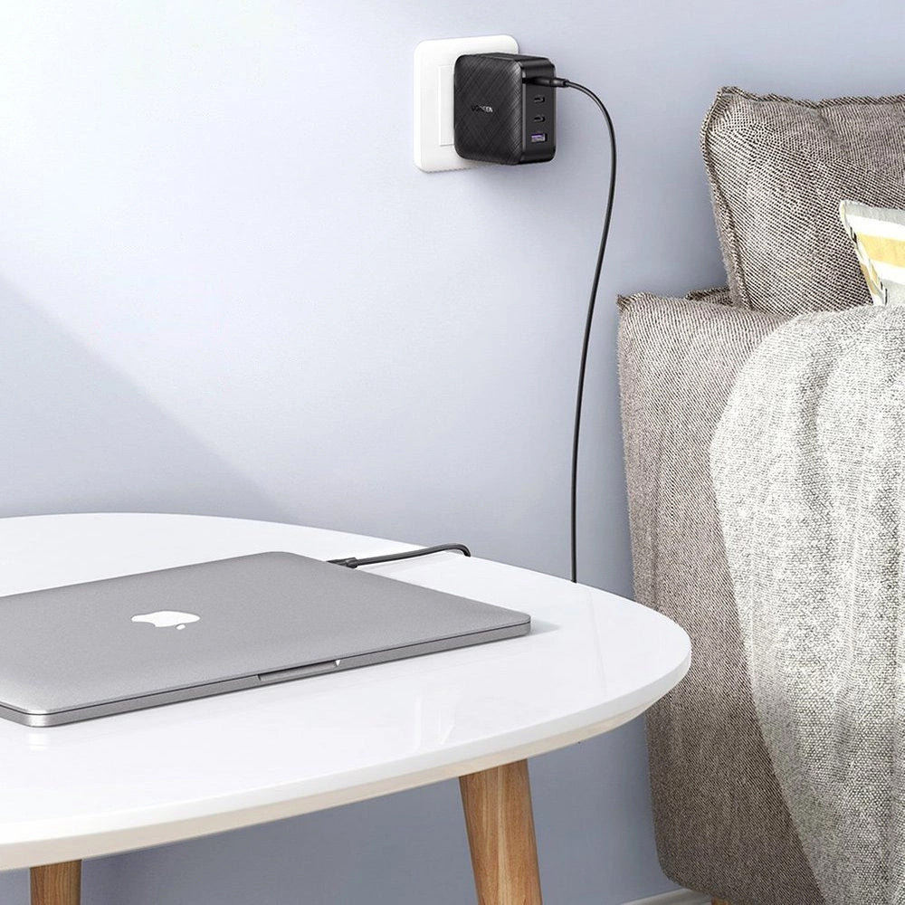 Network Charger UGREEN CD104, 65W, 3A, 1 x USB-A - 3 x USB-C, Black