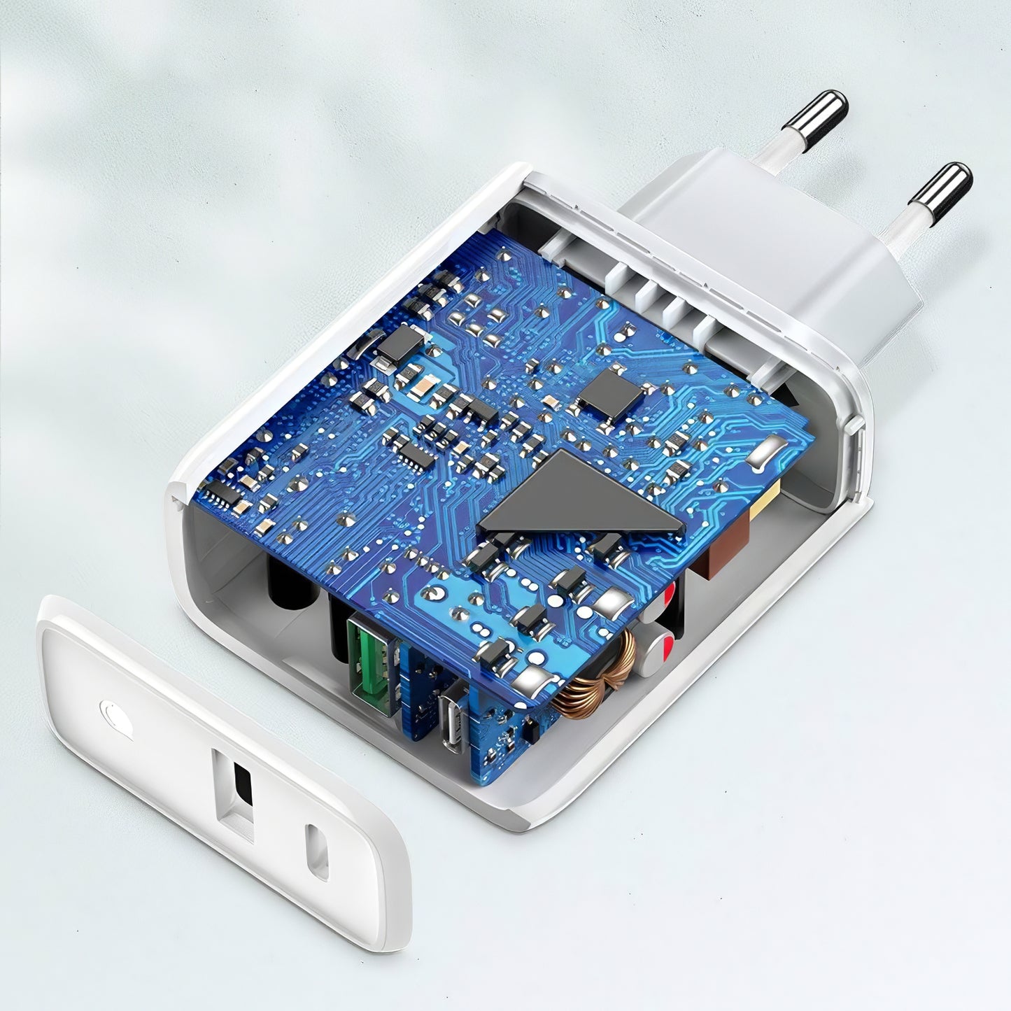 Network Charger UGREEN CD170, 36W, 3A, 1 x USB-A - 1 x USB-C, White 