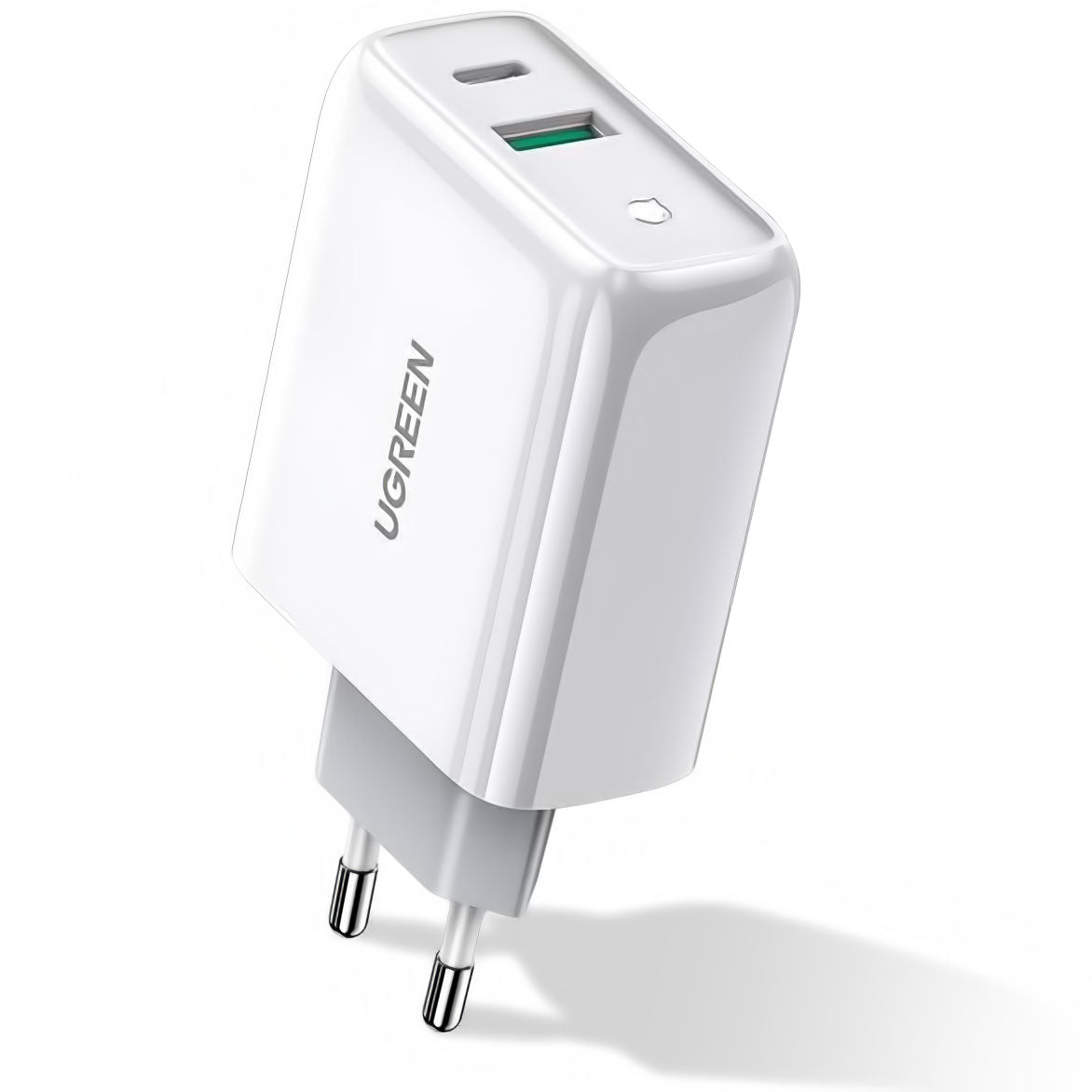 Network Charger UGREEN CD170, 36W, 3A, 1 x USB-A - 1 x USB-C, White 