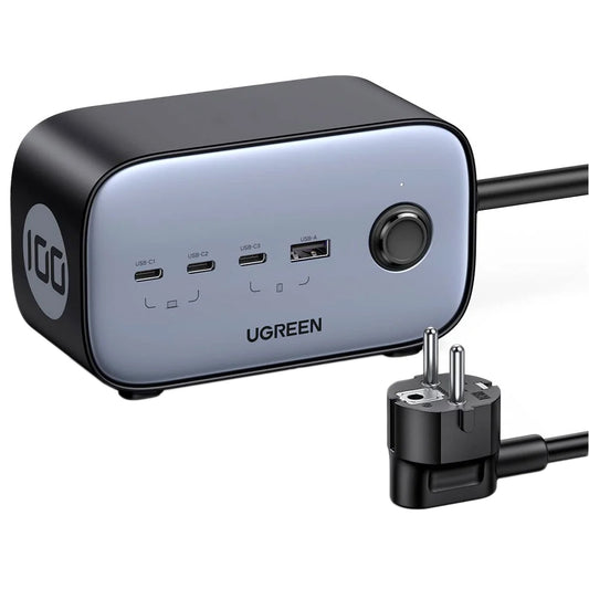 UGREEN CD270 Extension Cord, 2 x Schuko, Grey