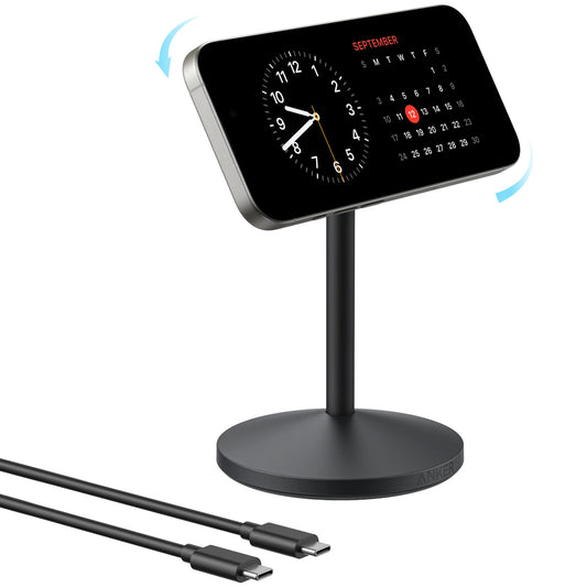 Anker MagGo Stand Wireless Network Charger, 15W, 1.67A, Black A25X1H11