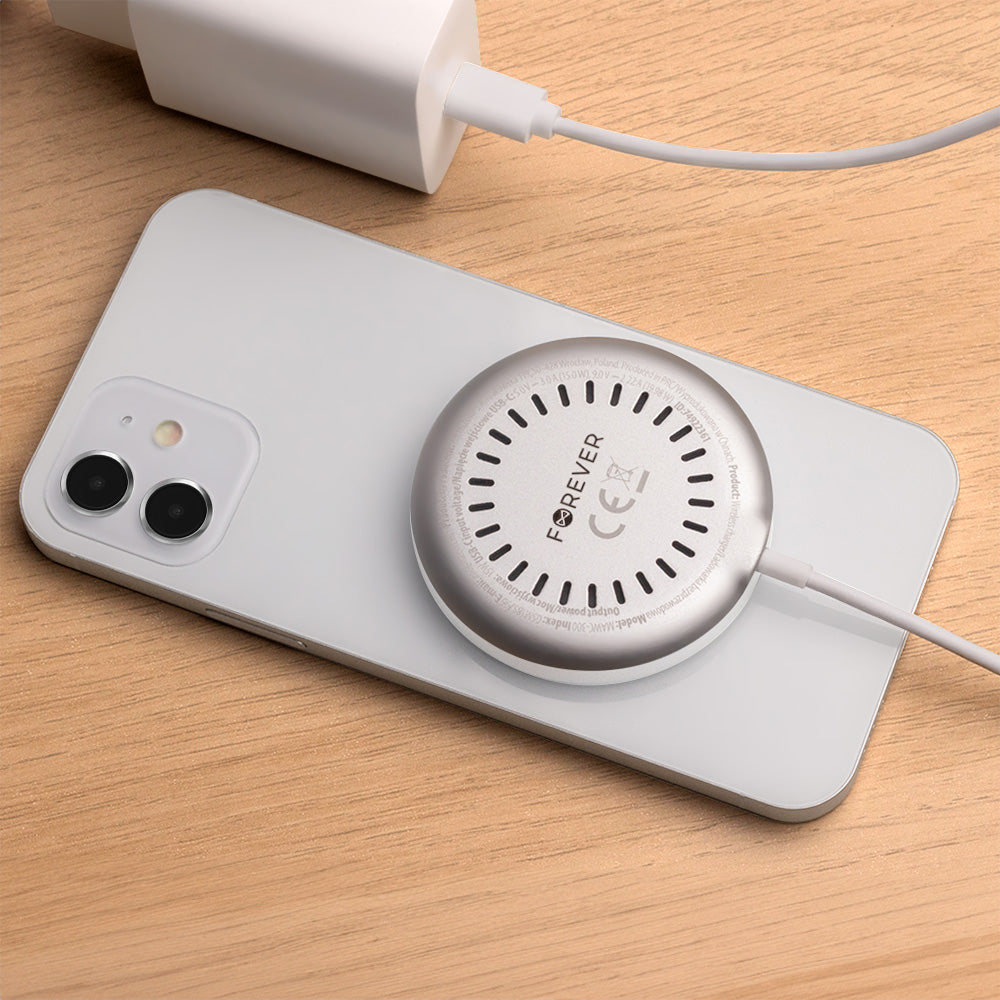 Forever MAWC-300, 15W, 1.67A, Silver, Forever Wireless Network Charger 