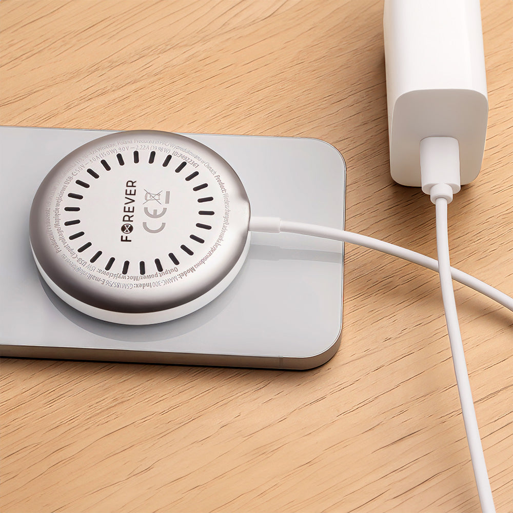 Forever MAWC-300, 15W, 1.67A, Silver, Forever Wireless Network Charger 