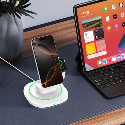 Tech-Protect QI15W-A46 3in1 Wireless Network Charger, 15W, 1.67A, White