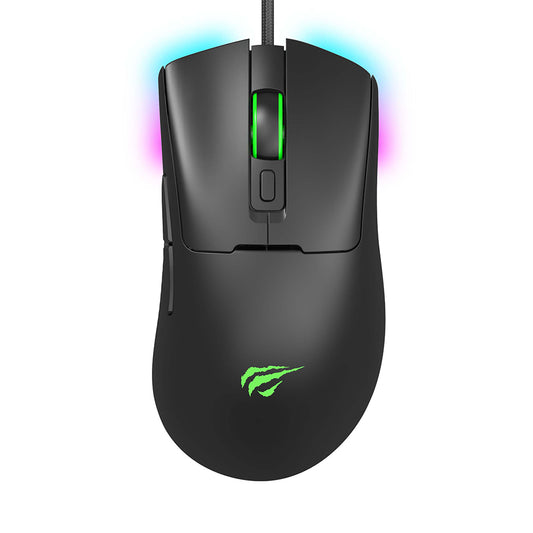 HAVIT MS966 Wired USB Gaming Mouse, RGB, 800DPI - 12000DPI, 1.6m, Black