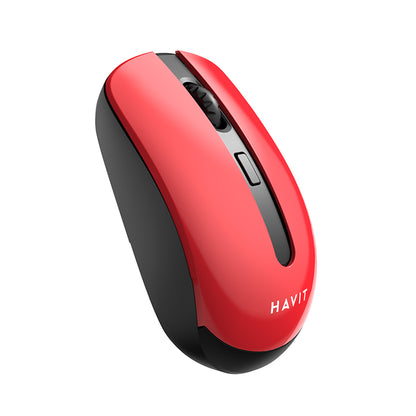 HAVIT MS989GT Wireless Mouse, 800DPI - 1600DPI, Black Red