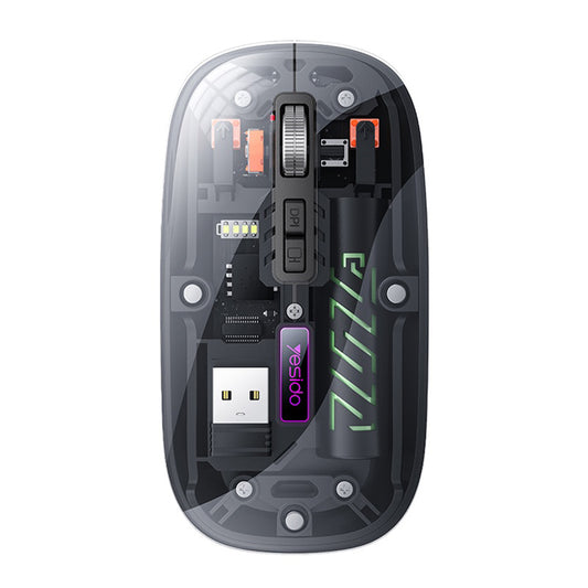 Yesido KB29 Wireless Mouse, 800DPI - 1600DPI, BT / Wi-Fi, Black
