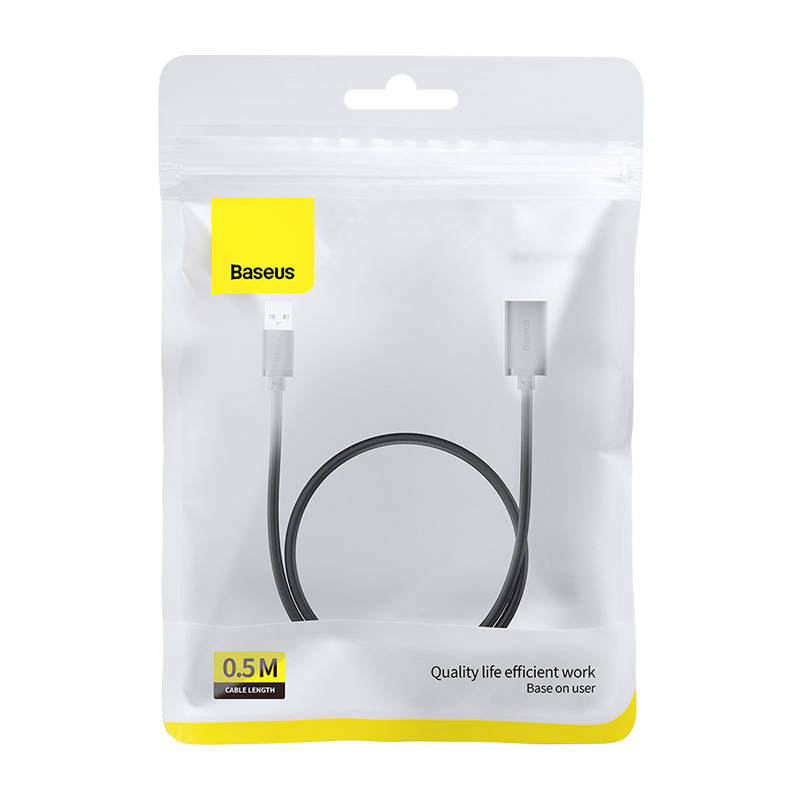 Baseus AirJoy Series USB 3.0 Extension, 0.5m, Black B00631103111-01