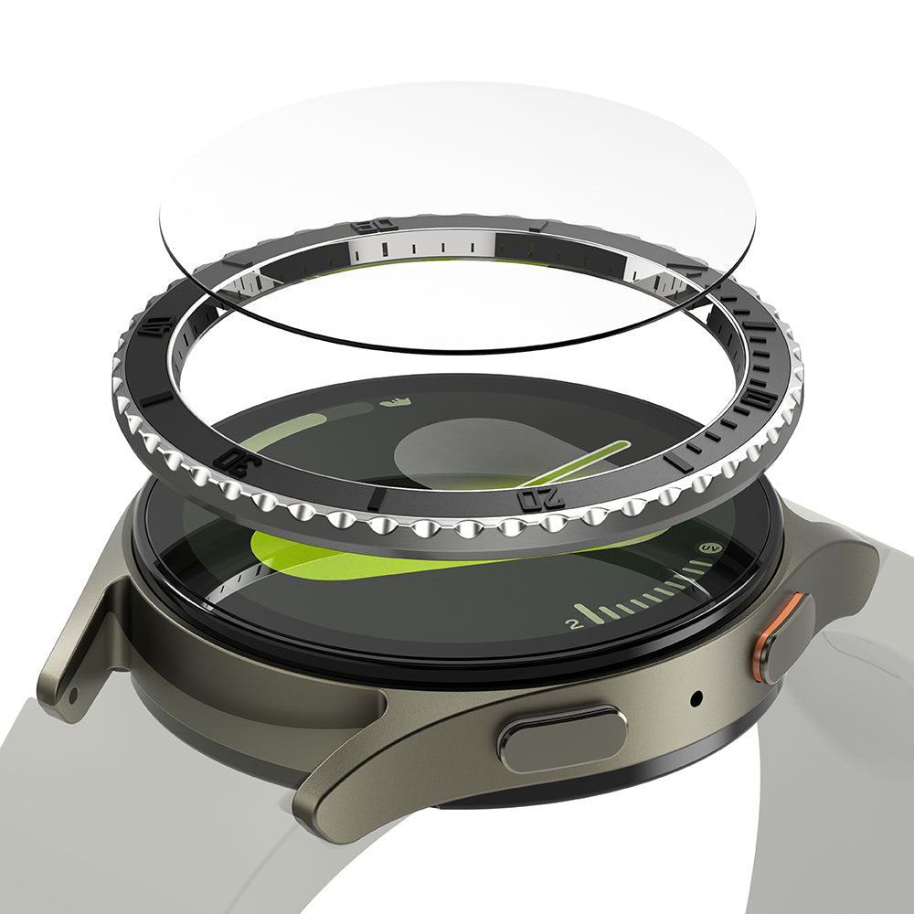 Ringke Premium Styling Protection Frame for Samsung Galaxy Watch7 40mm, Model 3, Black