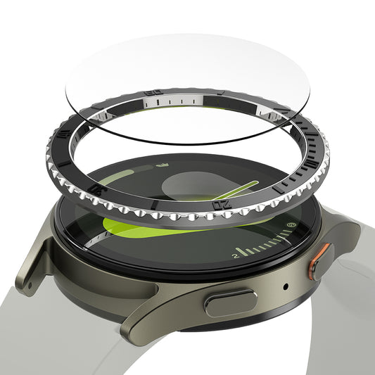 Ringke Premium Styling Protection Frame for Samsung Galaxy Watch7 44mm, Model 3, Black