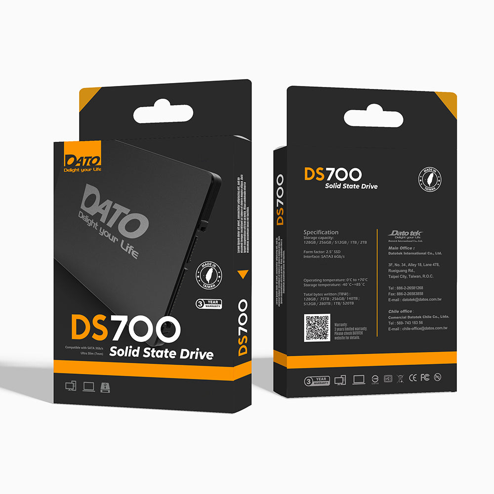 Solid State Drive (SSD) Dato, 2.5 inch, 4TB, SATA III, Black DS700SSD-4TB