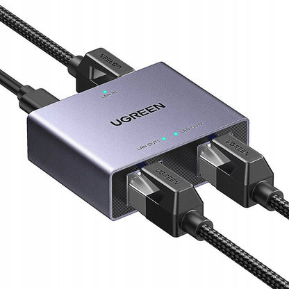 UGREEN NW301 Network Splitter, RJ45 - 2 x RJ45, Gray