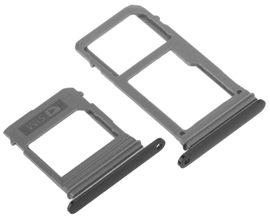 SIM Holder - Samsung Galaxy A5 (2017) A520 / A7 (2017) A720, Dual SIM, Black