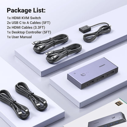 UGREEN CM692 Gray Video Switch