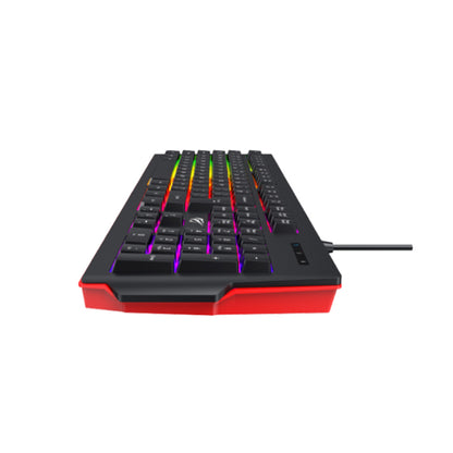 HAVIT KB866L Gaming Keyboard, RGB, 1.4m, Black Red