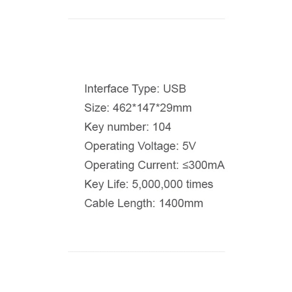 HAVIT KB866L Gaming Keyboard, RGB, 1.4m, Black Red