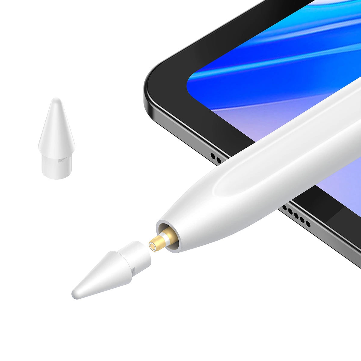 Touch Pen Baseus Smooth Writing 2 Series for Apple iPad, Active Wireless Version, White SXBC060102